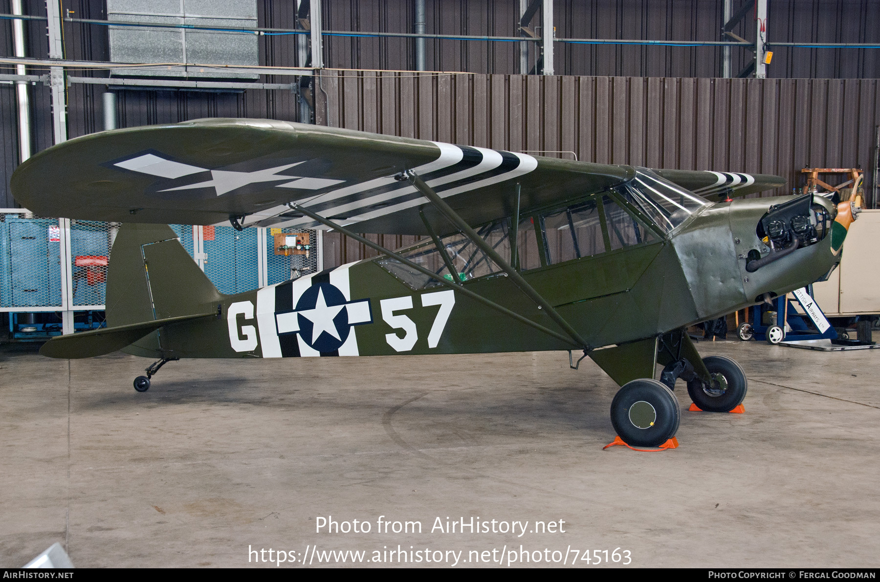 Aircraft Photo of G-AKAZ | Piper J-3C-65 Cub | USA - Air Force | AirHistory.net #745163