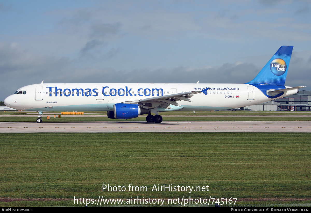 Aircraft Photo of G-OMYJ | Airbus A321-211 | Thomas Cook Airlines | AirHistory.net #745167