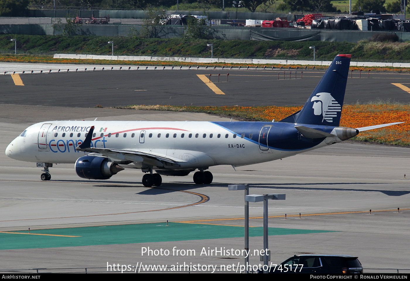 Aircraft Photo of XA-DAC | Embraer 190LR (ERJ-190-100LR) | AeroMéxico Connect | AirHistory.net #745177