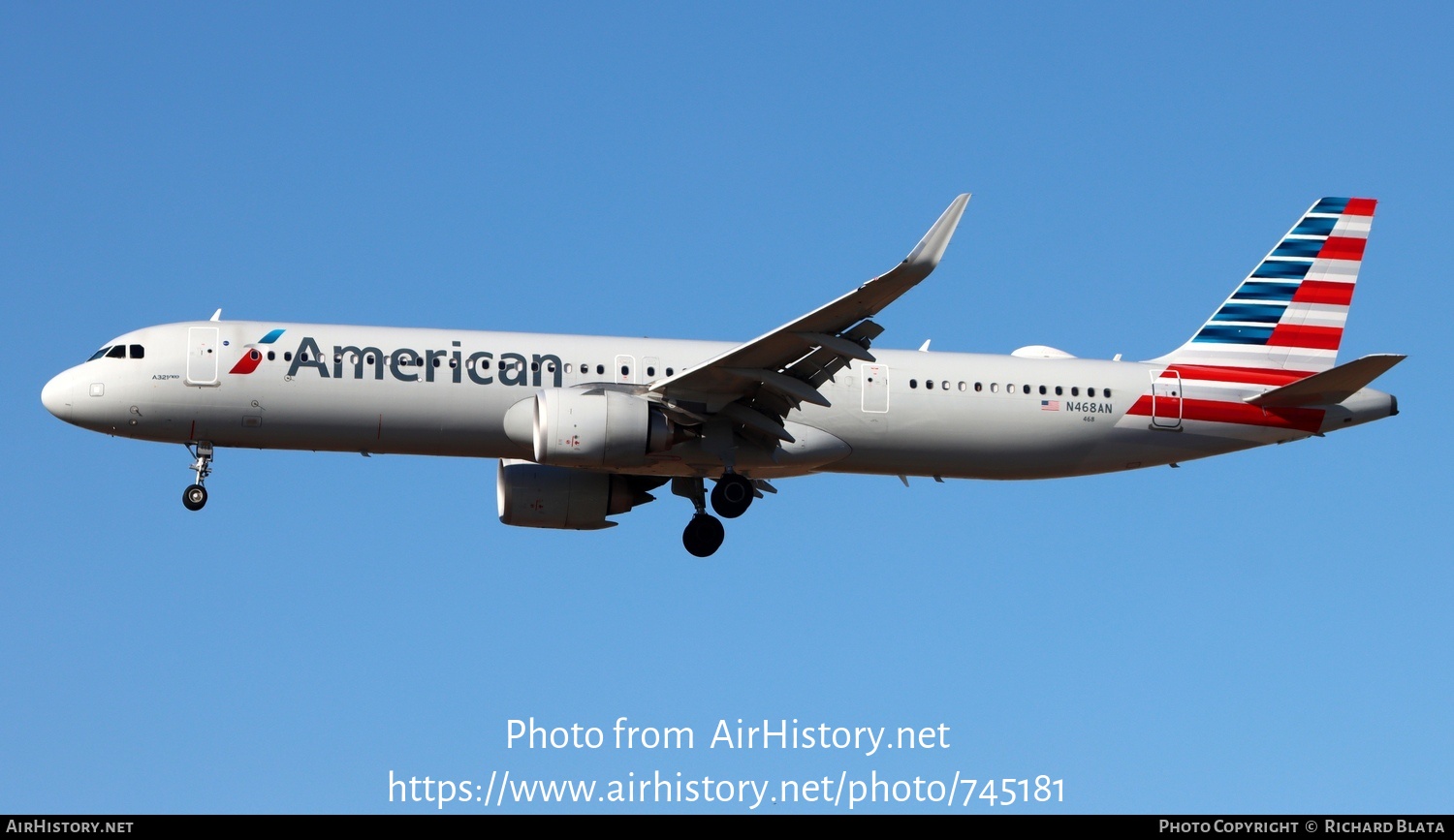 Aircraft Photo of N468AN | Airbus A321-253NX | American Airlines | AirHistory.net #745181