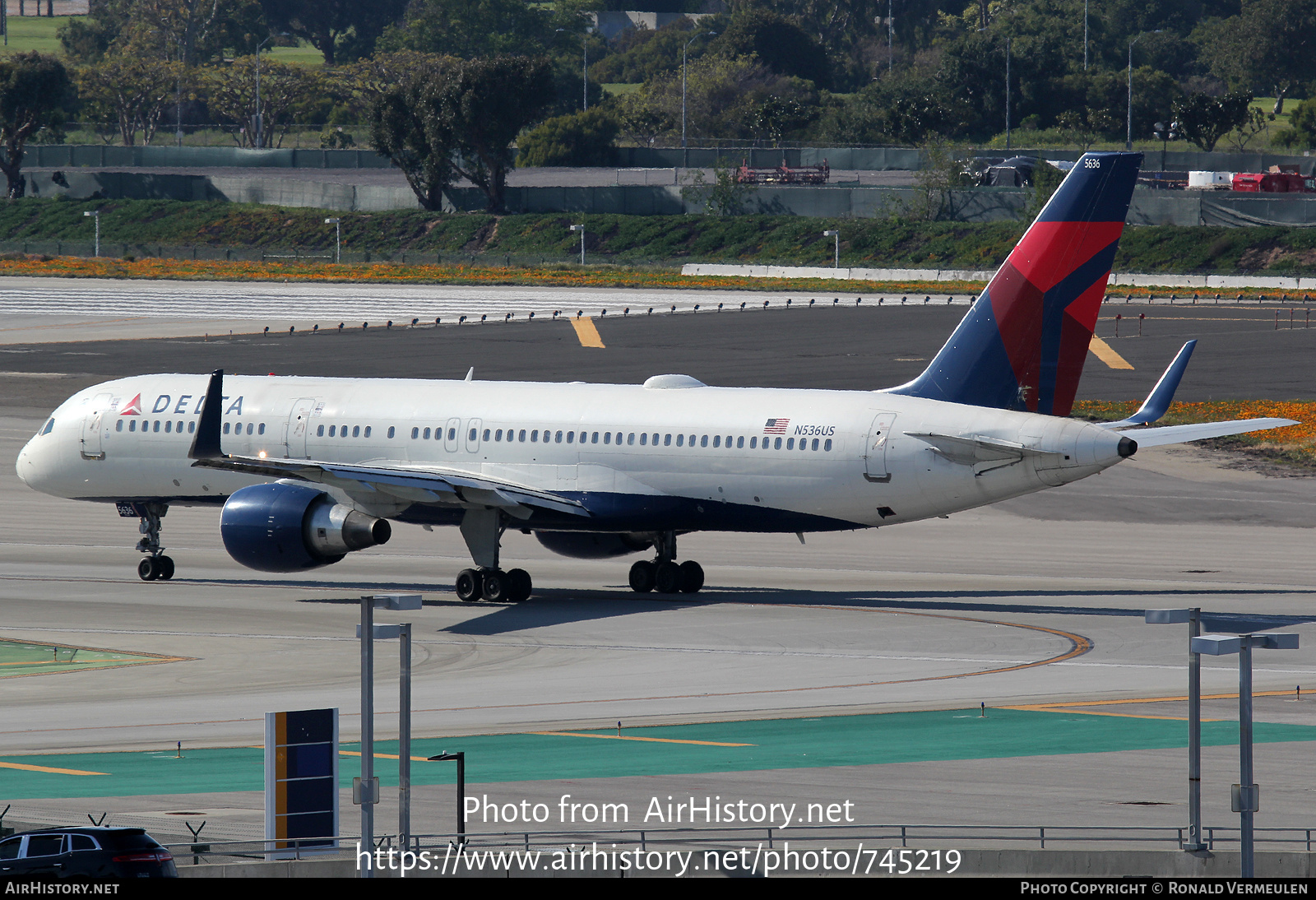 Aircraft Photo of N536US | Boeing 757-251 | Delta Air Lines | AirHistory.net #745219