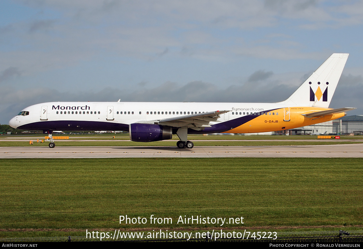 Aircraft Photo of G-DAJB | Boeing 757-2T7 | Monarch Airlines | AirHistory.net #745223