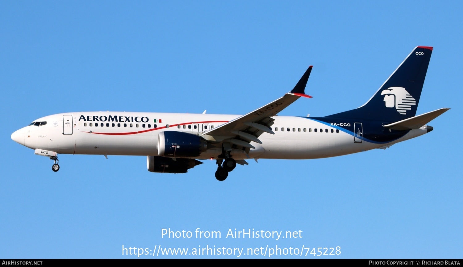 Aircraft Photo of XA-CCO | Boeing 737-8 Max 8 | AeroMéxico | AirHistory.net #745228