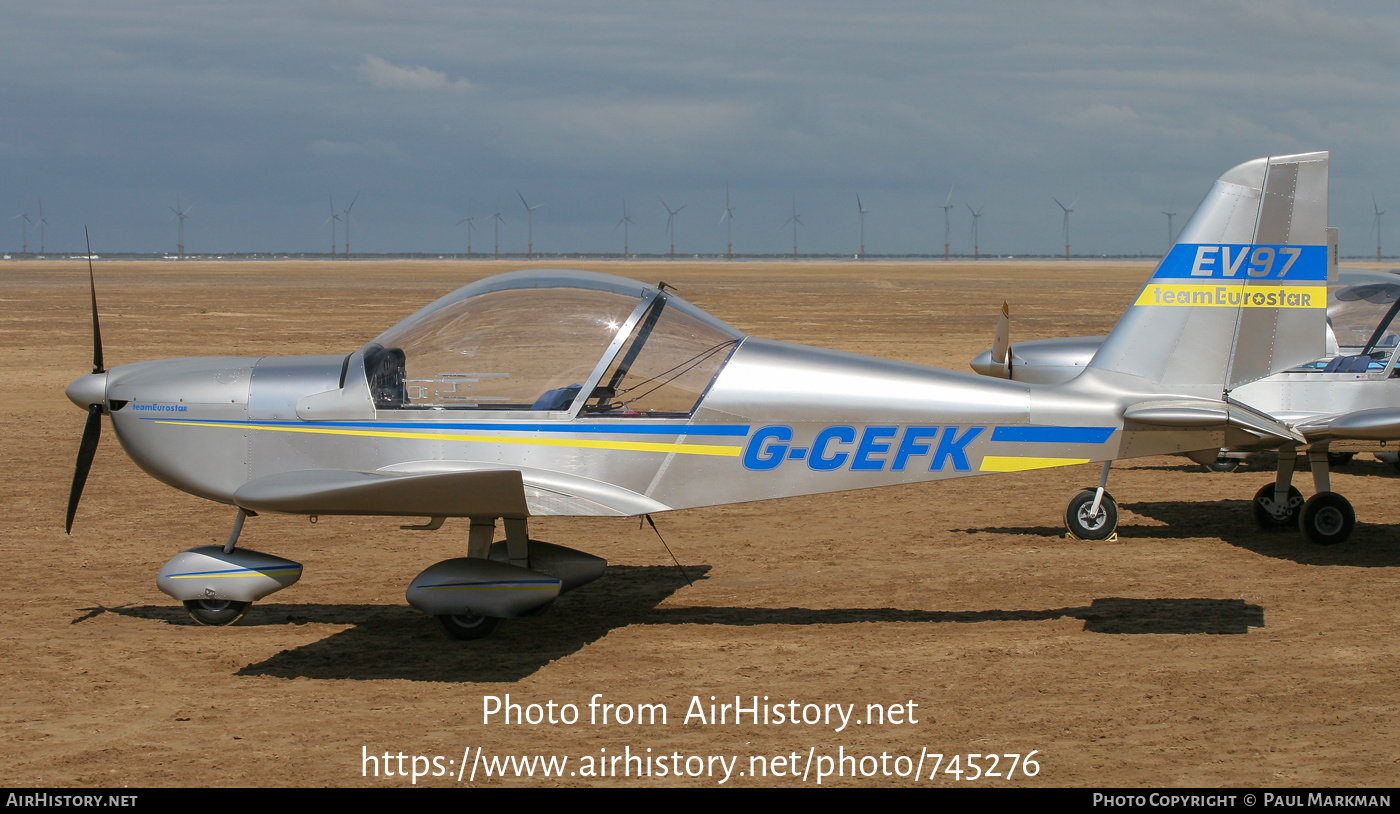 Aircraft Photo of G-CEFK | Evektor-Aerotechnik EV-97 TeamEurostar | AirHistory.net #745276