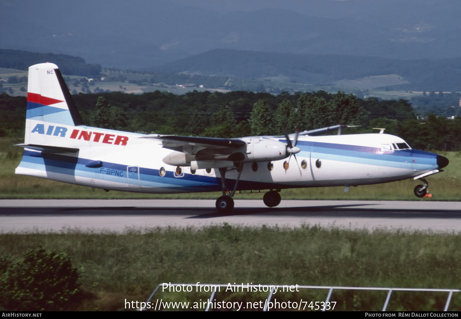 Aircraft Photo of F-BPNC | Fokker F27-500 Friendship | Air Inter | AirHistory.net #745337