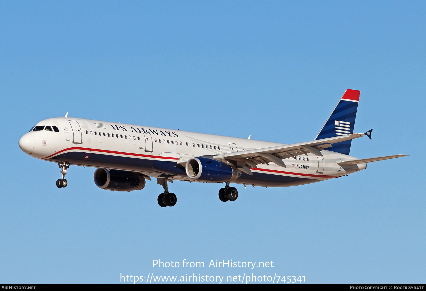 Aircraft Photo of N543UW | Airbus A321-231 | US Airways | AirHistory.net #745341