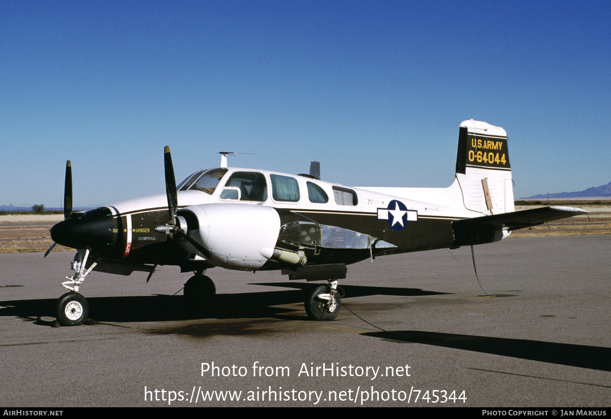 Aircraft Photo of 56-4044 / 0-64044 | Beech U-8G Seminole (50) | USA - Army | AirHistory.net #745344