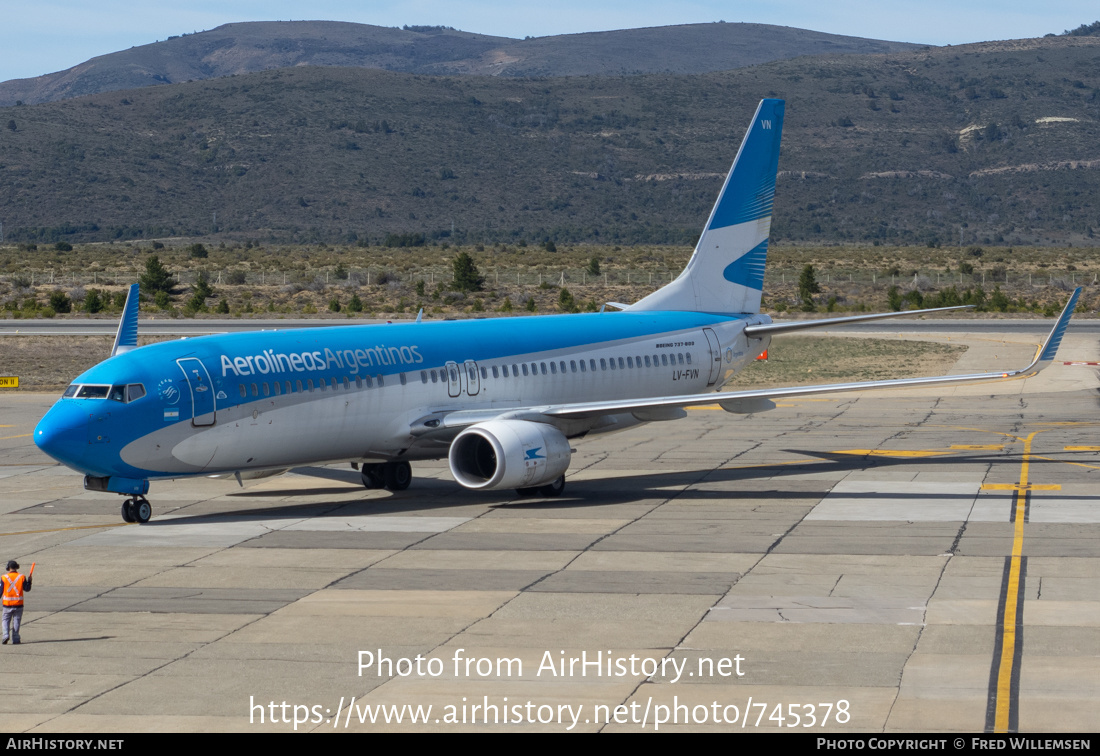 Aircraft Photo of LV-FVN | Boeing 737-8SH | Aerolíneas Argentinas | AirHistory.net #745378