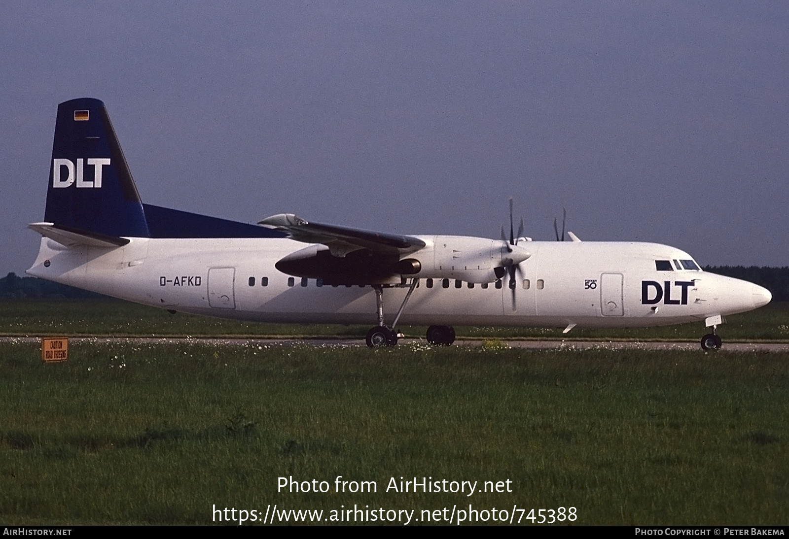 Aircraft Photo of D-AFKD | Fokker 50 | DLT - Deutsche Luftverkehrsgesellschaft | AirHistory.net #745388