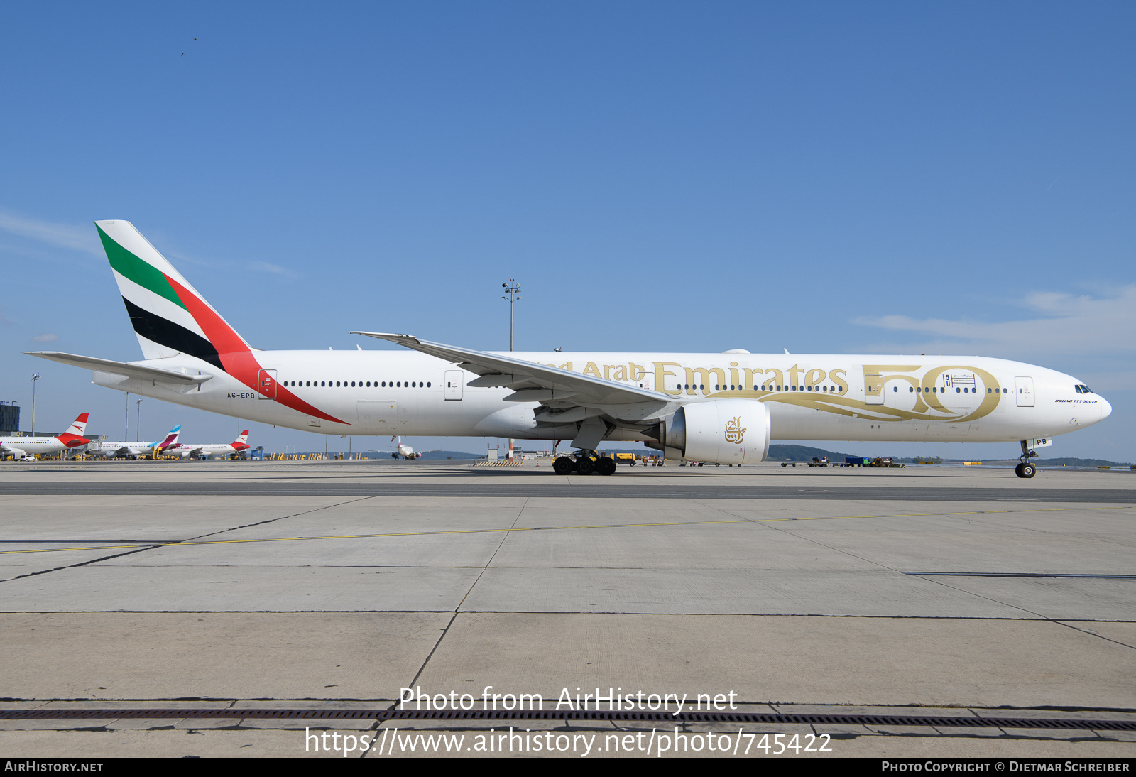 Aircraft Photo of A6-EPB | Boeing 777-31H/ER | Emirates | AirHistory.net #745422