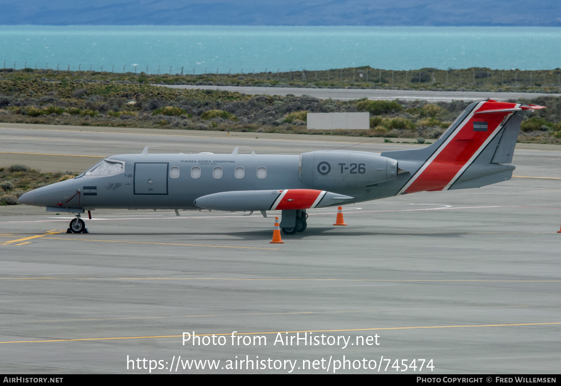 Aircraft Photo of T-26 | Gates Learjet 35A | Argentina - Air Force | AirHistory.net #745474