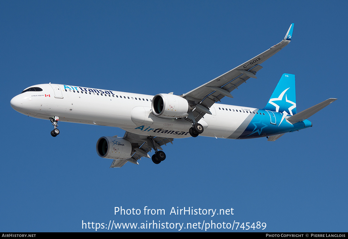 Aircraft Photo of C-GOIX | Airbus A321-271NX | Air Transat | AirHistory.net #745489