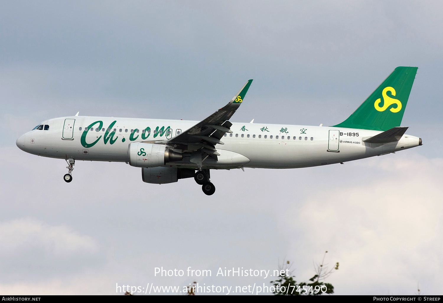 Aircraft Photo of B-1895 | Airbus A320-214 | Spring Airlines | AirHistory.net #745490