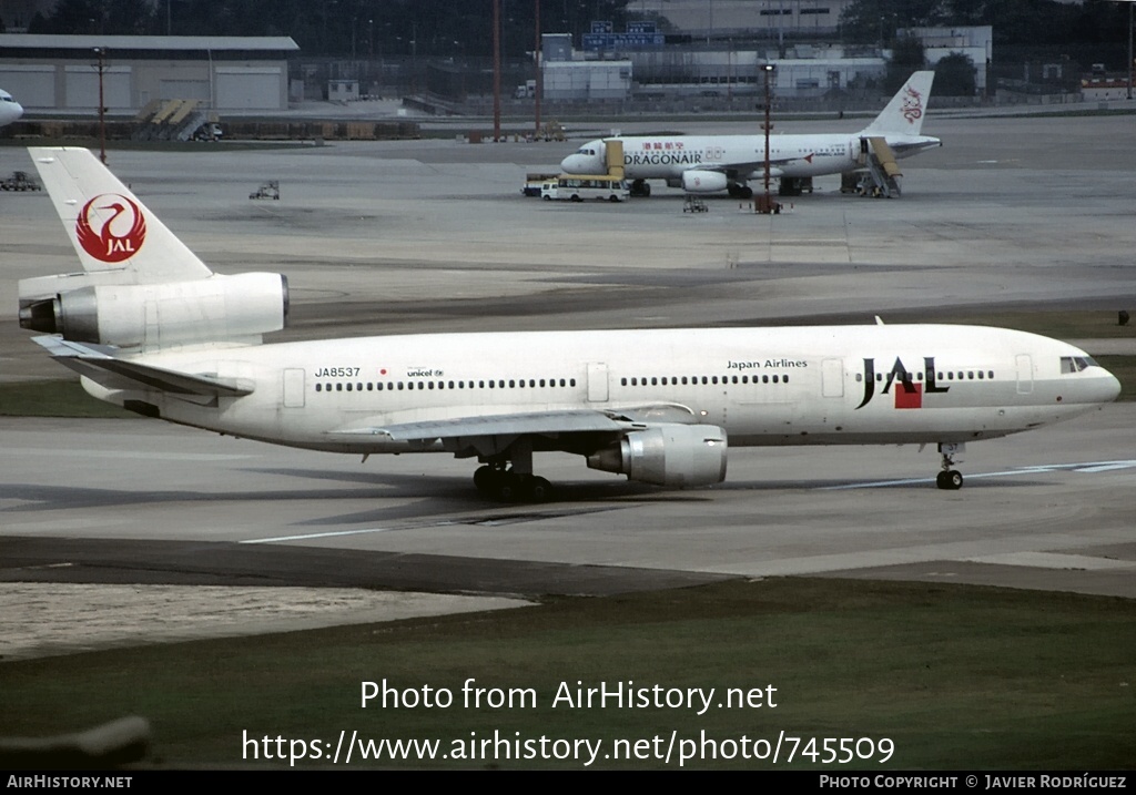 Aircraft Photo of JA8537 | McDonnell Douglas DC-10-40 | Japan Airlines - JAL | AirHistory.net #745509