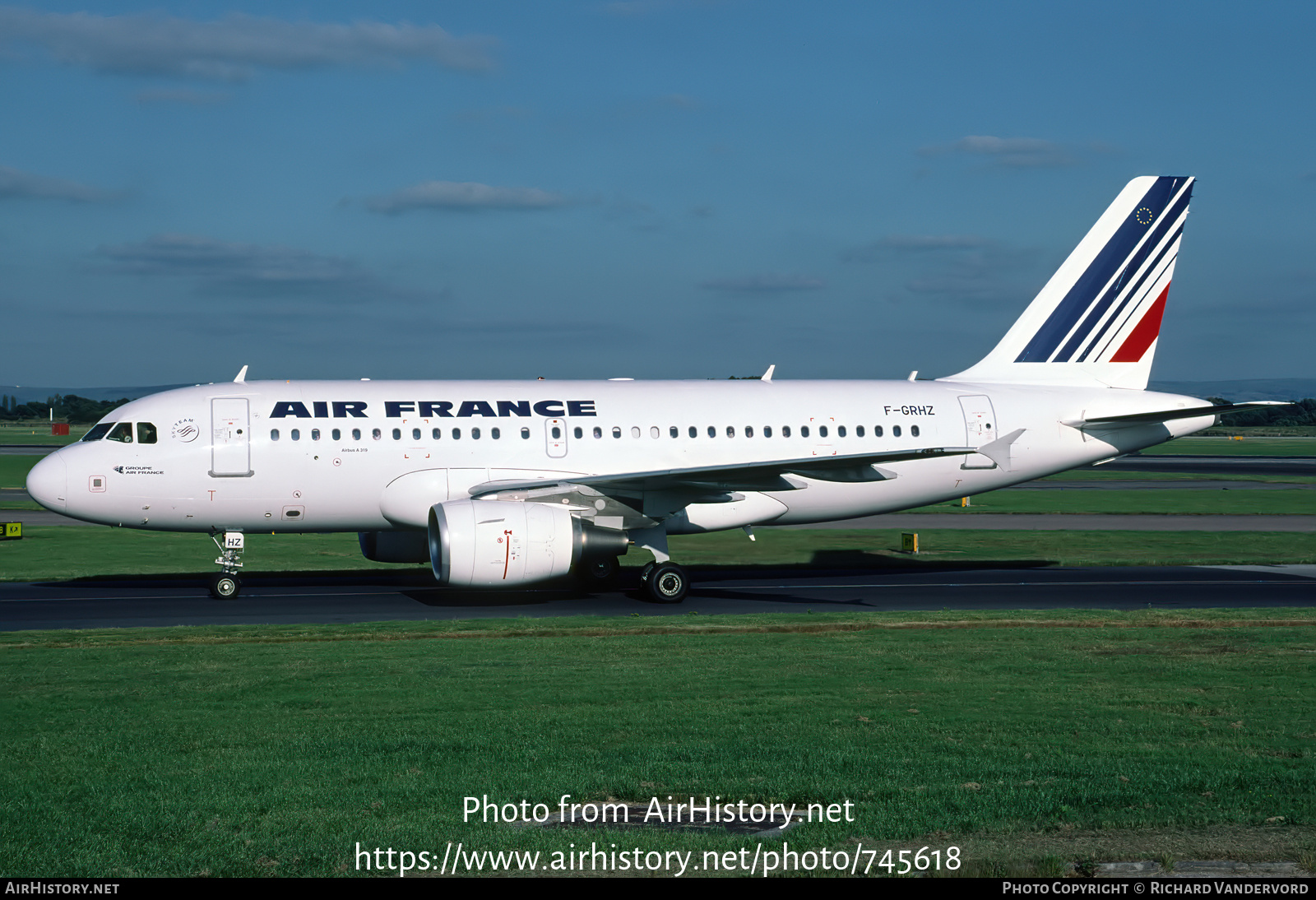 Aircraft Photo of F-GRHZ | Airbus A319-111 | Air France | AirHistory.net #745618