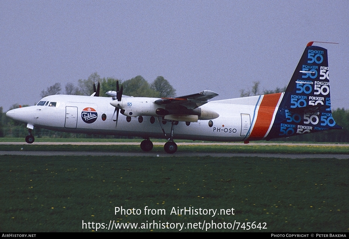 Aircraft Photo of PH-OSO | Fokker 50 | Fokker | AirHistory.net #745642