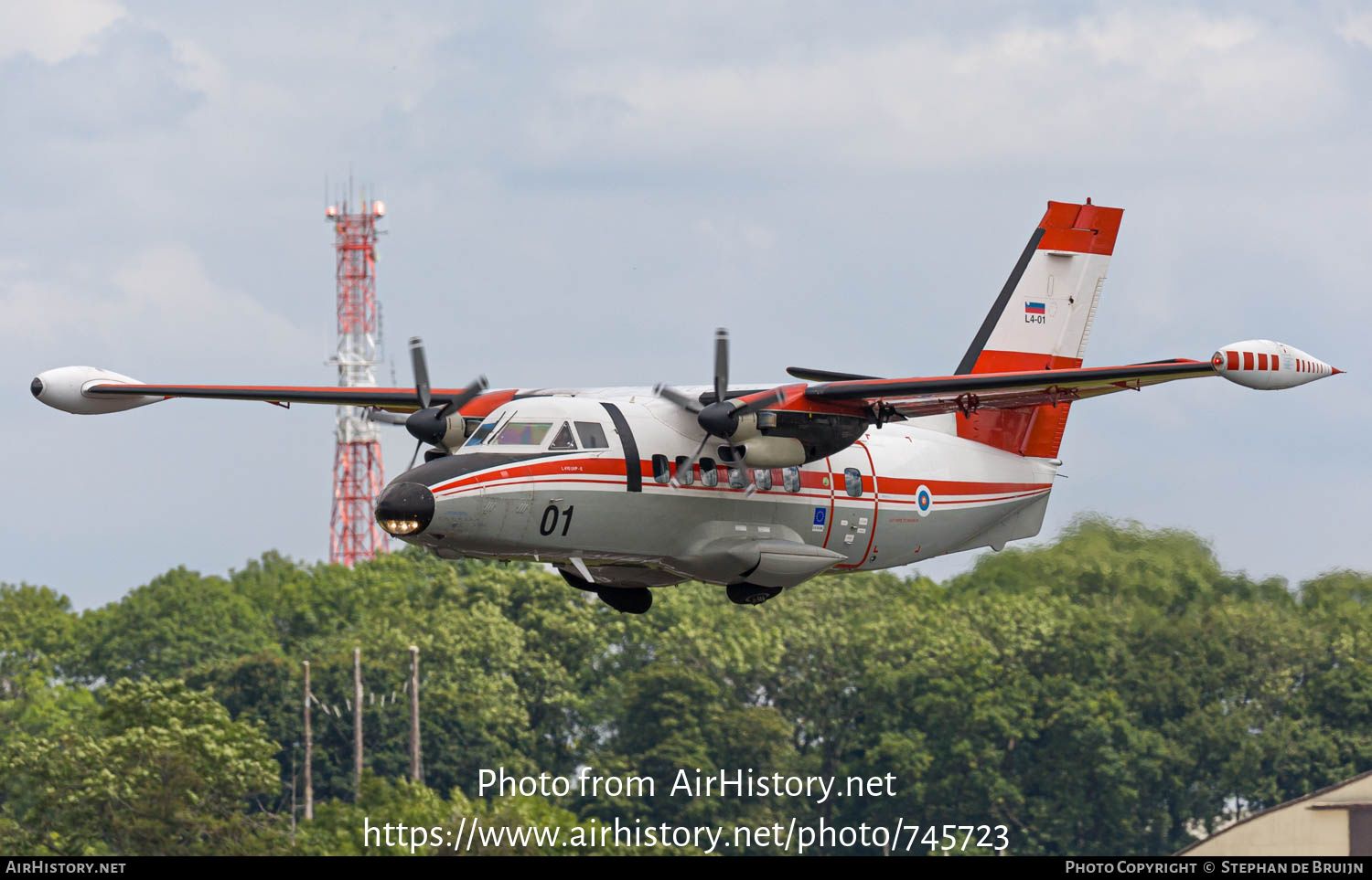 Aircraft Photo of L4-01 | Let L-410UVP-E Turbolet | Slovenia - Air Force | AirHistory.net #745723