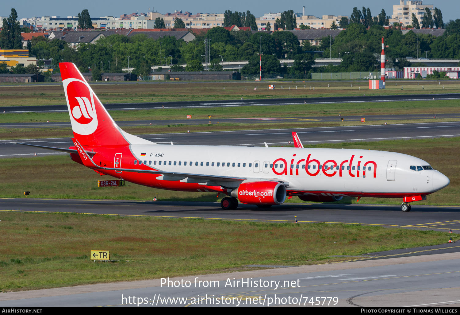 Aircraft Photo of D-ABKI | Boeing 737-86J | Air Berlin | AirHistory.net #745779