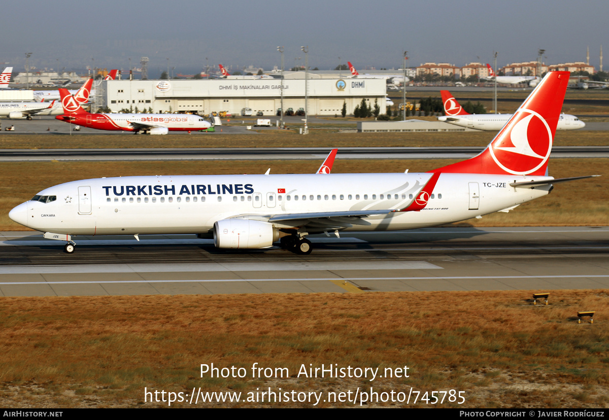 Aircraft Photo of TC-JZE | Boeing 737-8F2 | Turkish Airlines | AirHistory.net #745785