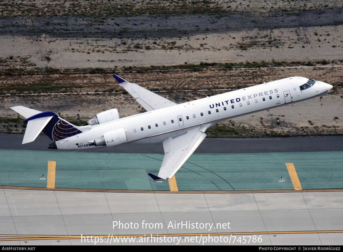 Aircraft Photo of N748SK | Bombardier CRJ-702 (CL-600-2C10) | United Express | AirHistory.net #745786