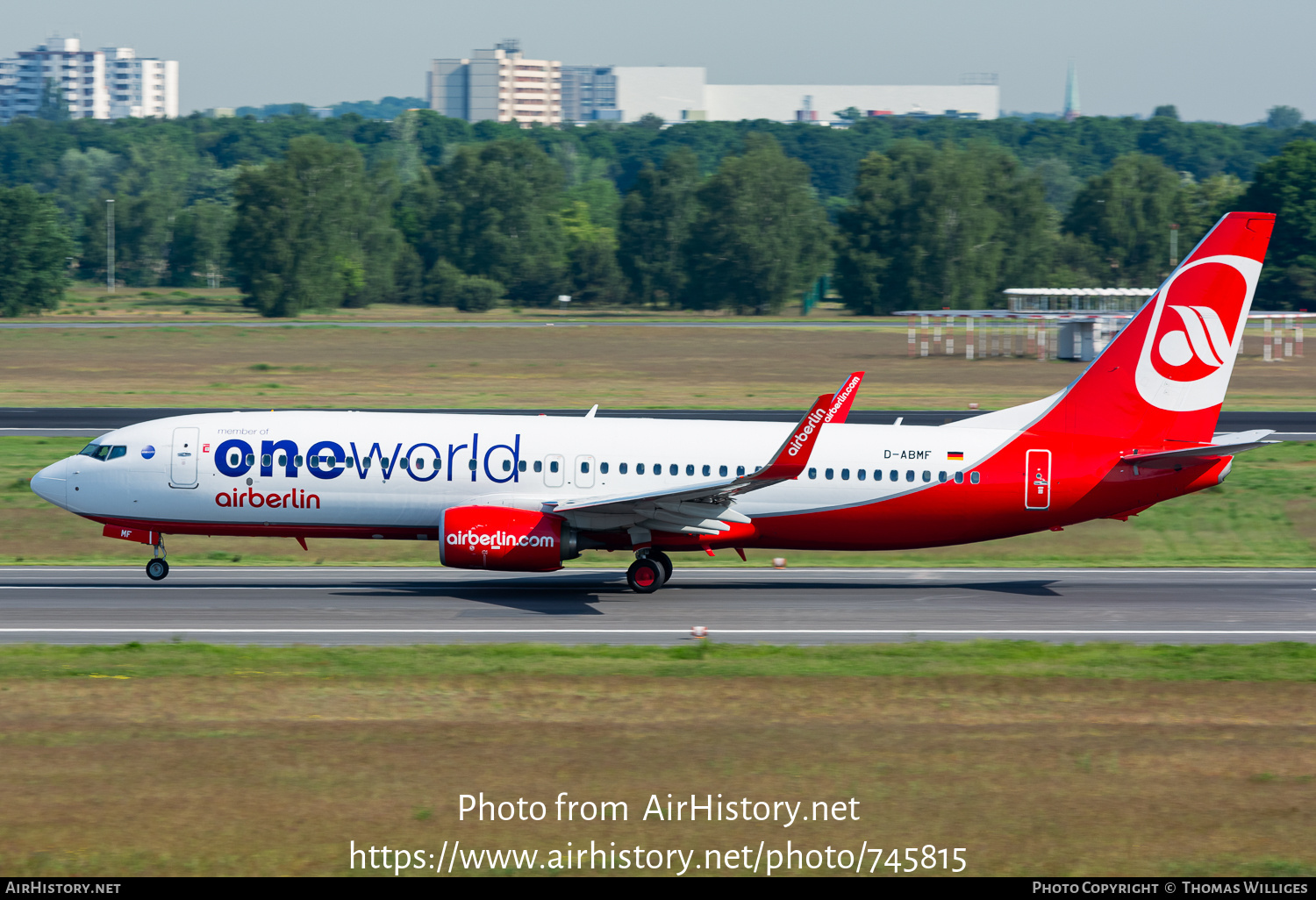 Aircraft Photo of D-ABMF | Boeing 737-86J | Air Berlin | AirHistory.net #745815