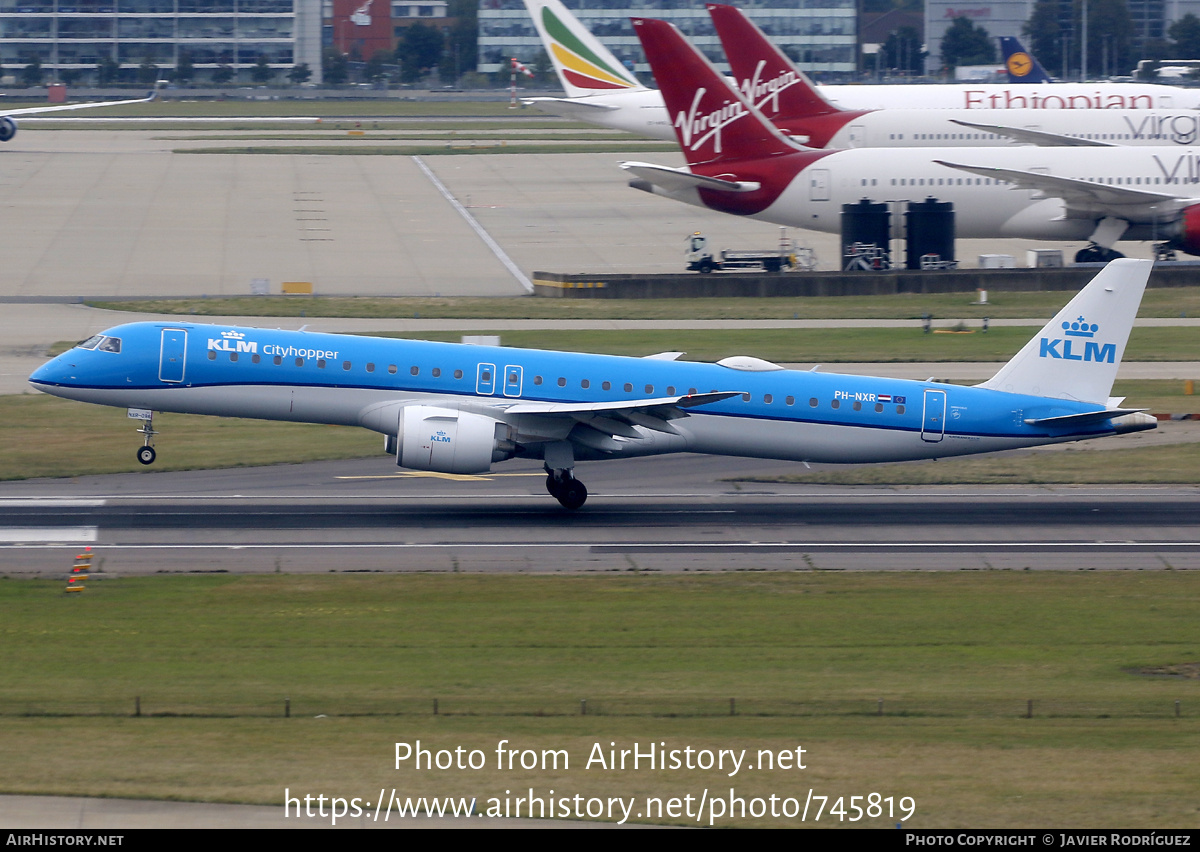 Aircraft Photo of PH-NXR | Embraer 195-E2 (ERJ-190-400) | KLM Cityhopper | AirHistory.net #745819