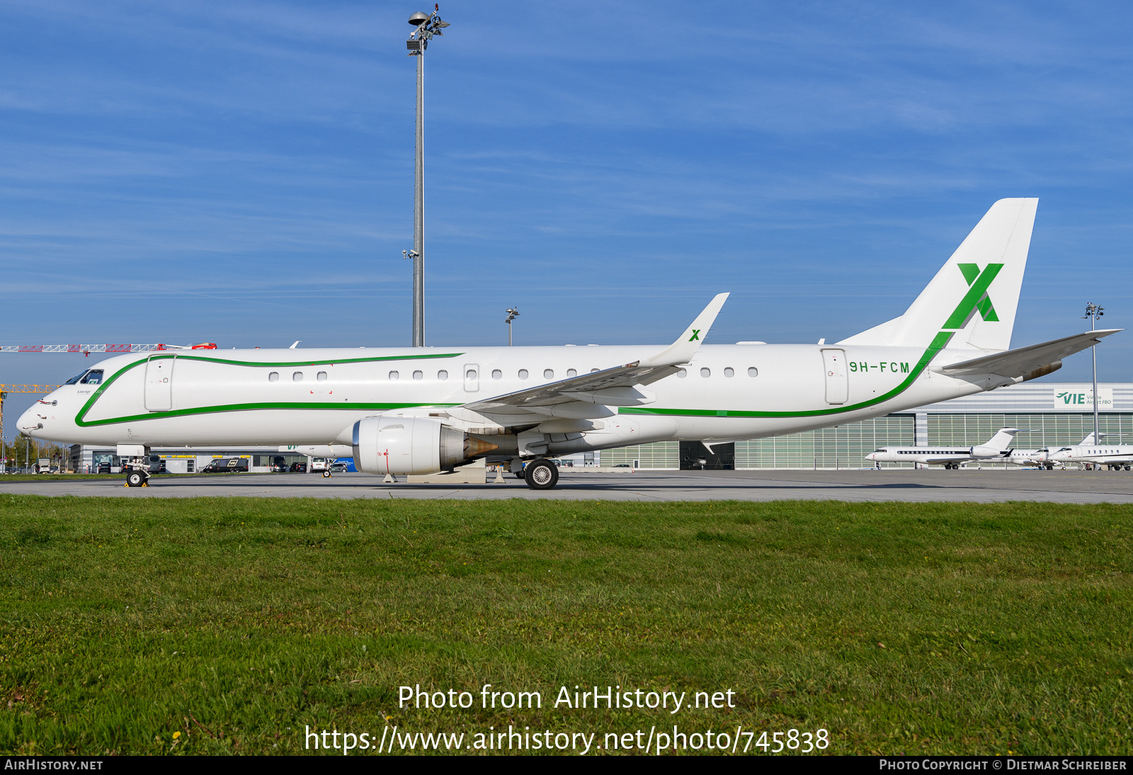 Aircraft Photo of 9H-FCM | Embraer Lineage 1000 (ERJ-190-100ECJ) | AirX Charter | AirHistory.net #745838