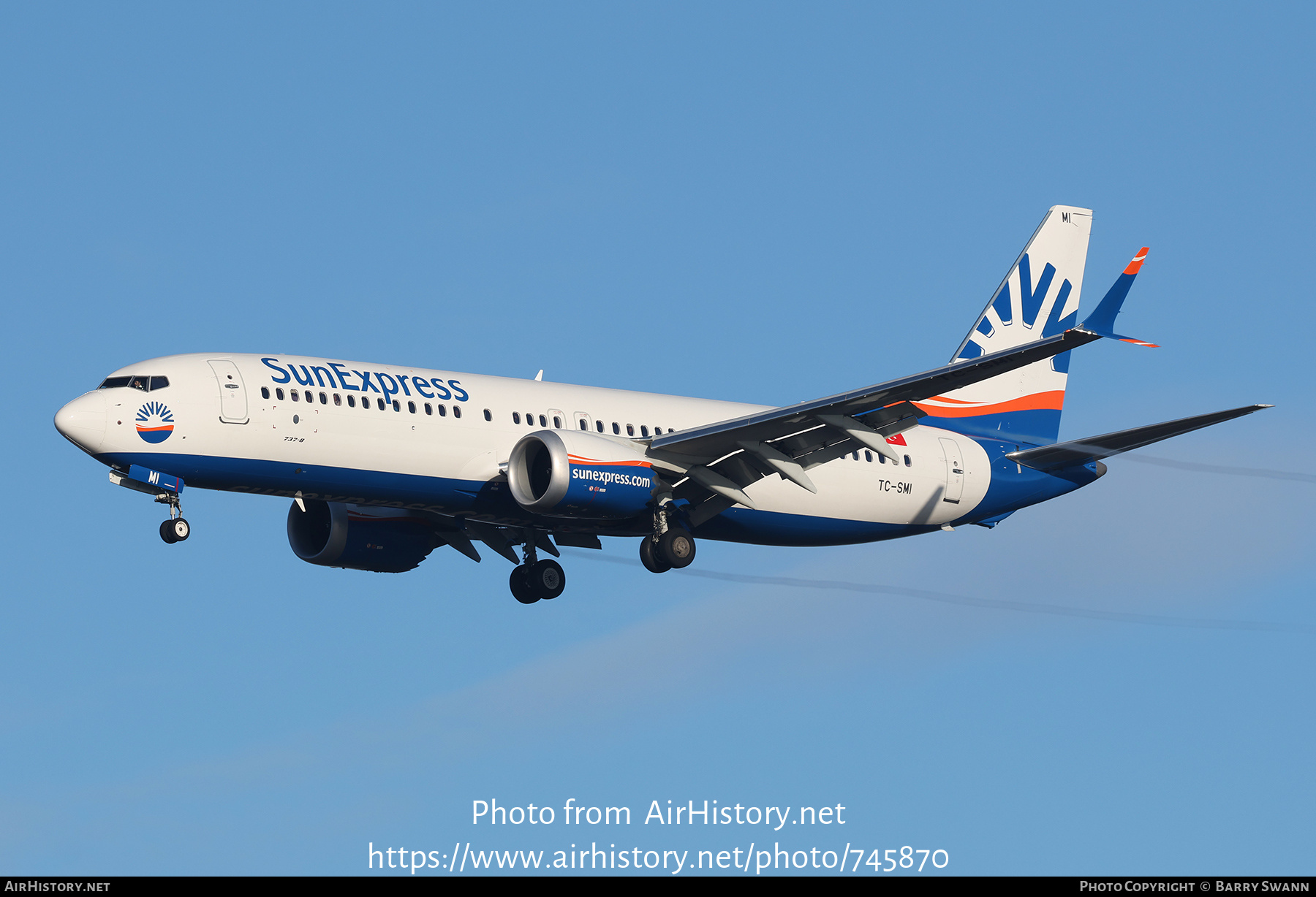 Aircraft Photo of TC-SMI | Boeing 737-8 Max 8 | SunExpress | AirHistory.net #745870