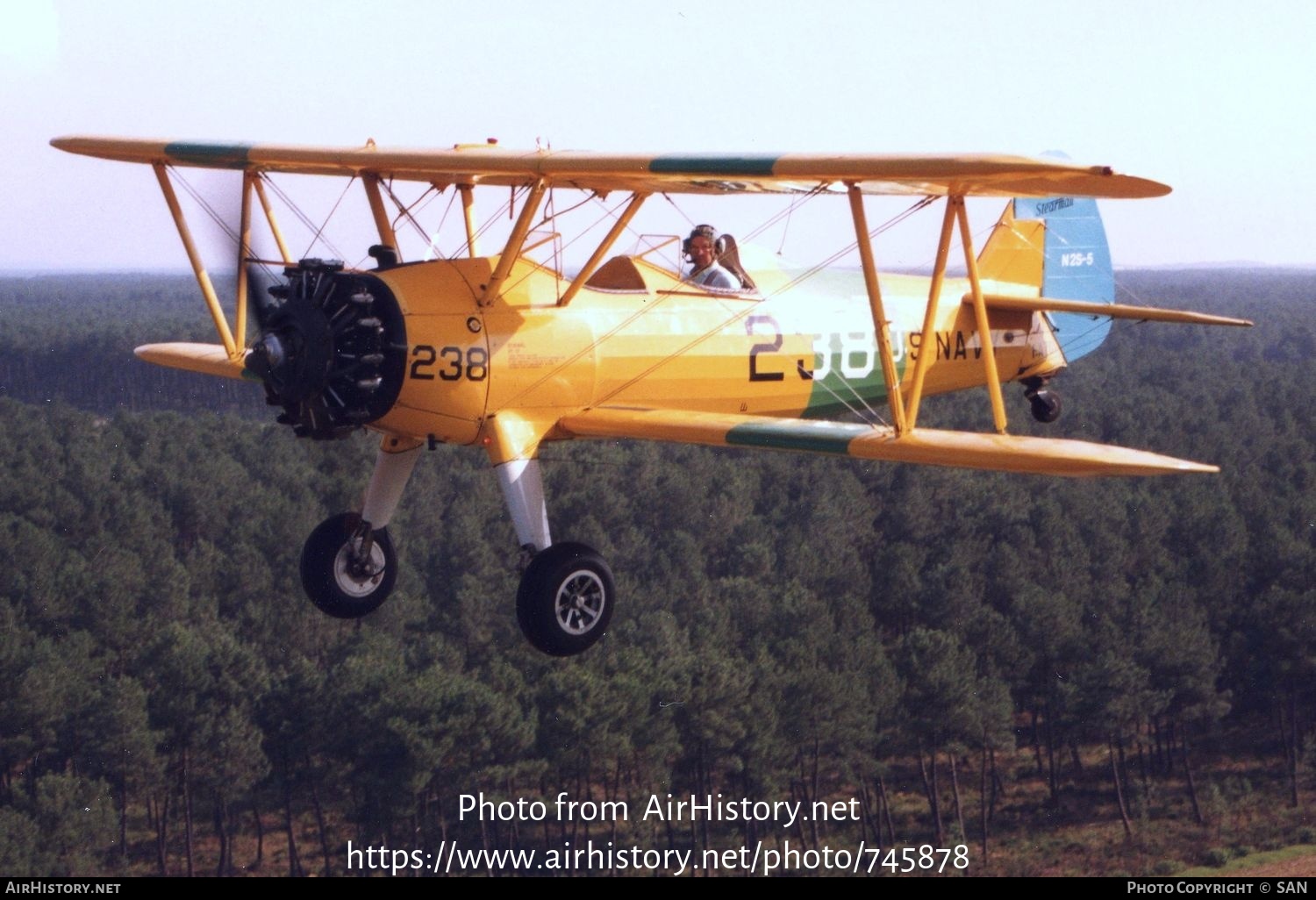 Aircraft Photo of F-AZDI | Boeing N2S-5 Kaydet (E75) | USA - Navy | AirHistory.net #745878