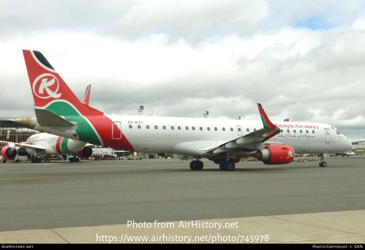 Aircraft Photo of 5Y-KYT | Embraer 190AR (ERJ-190-100IGW) | Kenya Airways | AirHistory.net #745978