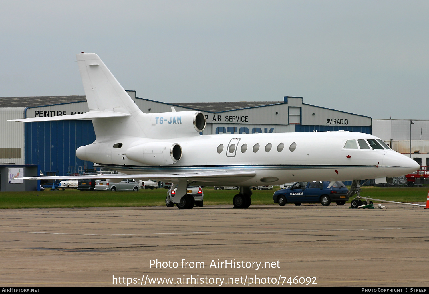 Aircraft Photo of TS-JAM | Dassault Falcon 50 | Tunisavia | AirHistory.net #746092