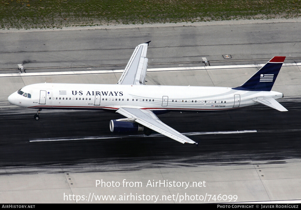 Aircraft Photo of N573UW | Airbus A321-231 | US Airways | AirHistory.net #746099