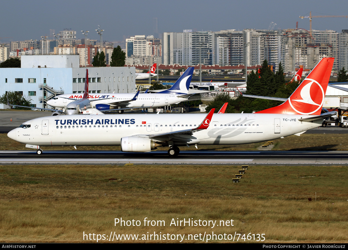 Aircraft Photo of TC-JYE | Boeing 737-9F2/ER | Turkish Airlines | AirHistory.net #746135