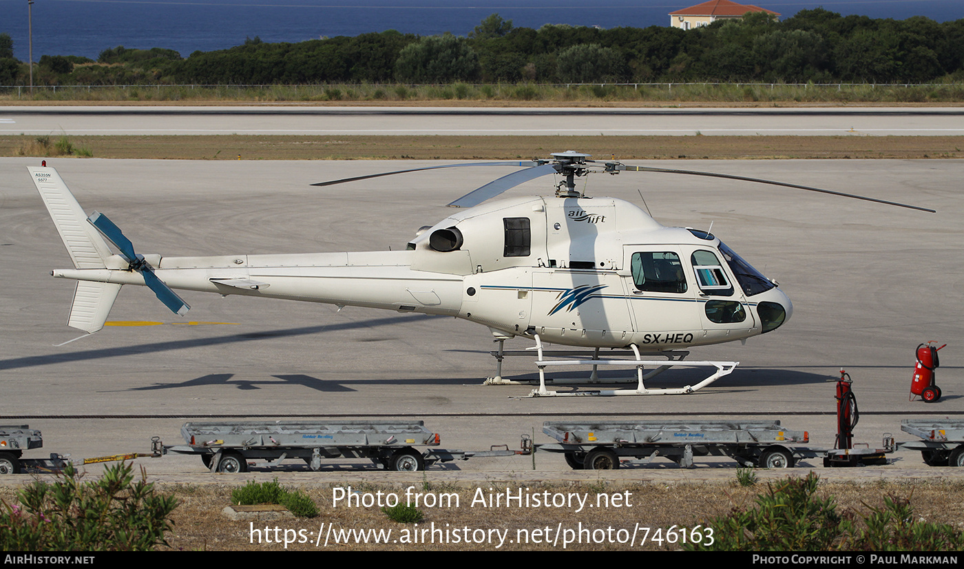 Aircraft Photo of SX-HEQ | Aerospatiale AS-355N Ecureuil 2 | Airlift | AirHistory.net #746163