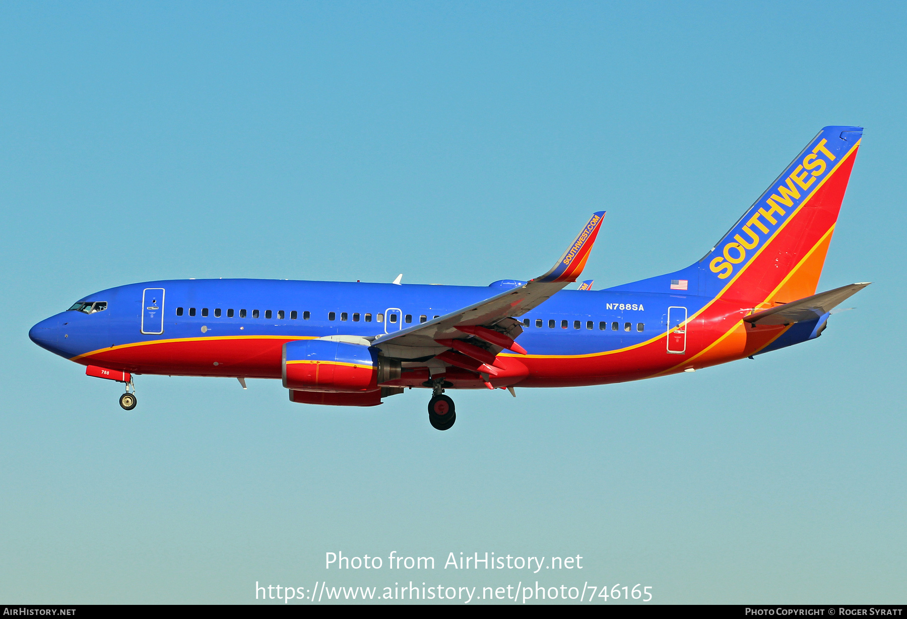 Aircraft Photo of N788SA | Boeing 737-7H4 | Southwest Airlines | AirHistory.net #746165