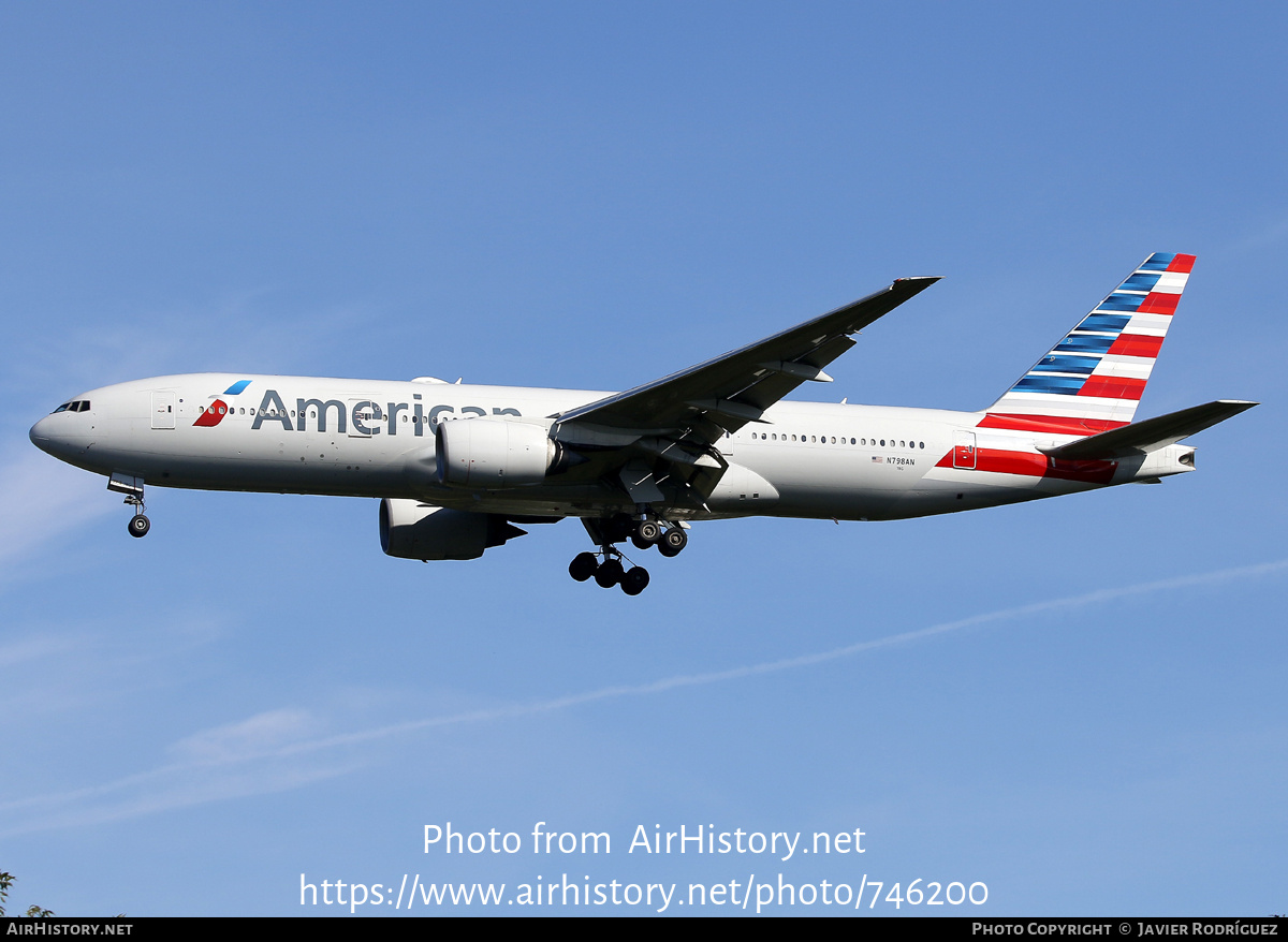 Aircraft Photo of N798AN | Boeing 777-223/ER | American Airlines | AirHistory.net #746200