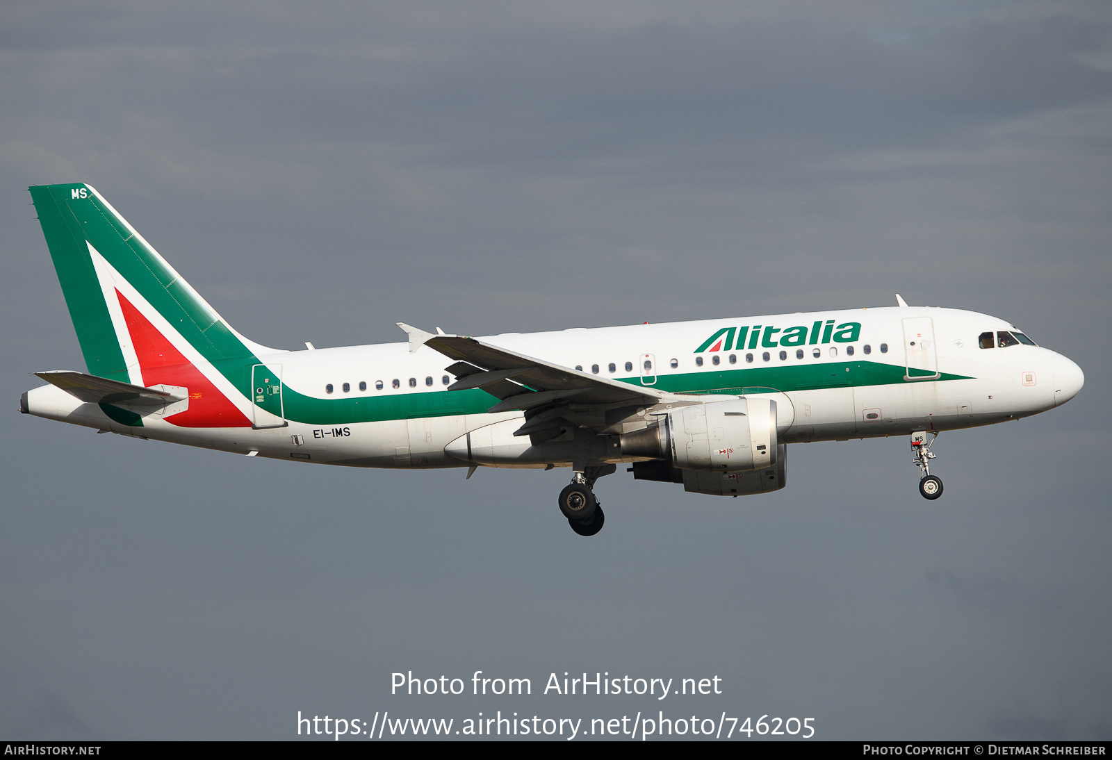 Aircraft Photo of EI-IMS | Airbus A319-111 | Alitalia | AirHistory.net #746205