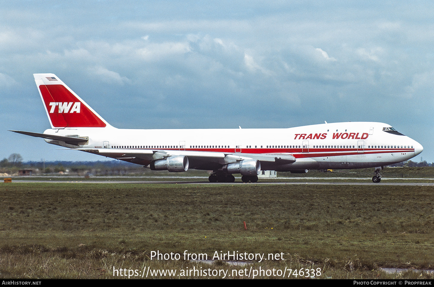 Aircraft Photo of N93105 | Boeing 747-131 | Trans World Airlines - TWA | AirHistory.net #746338