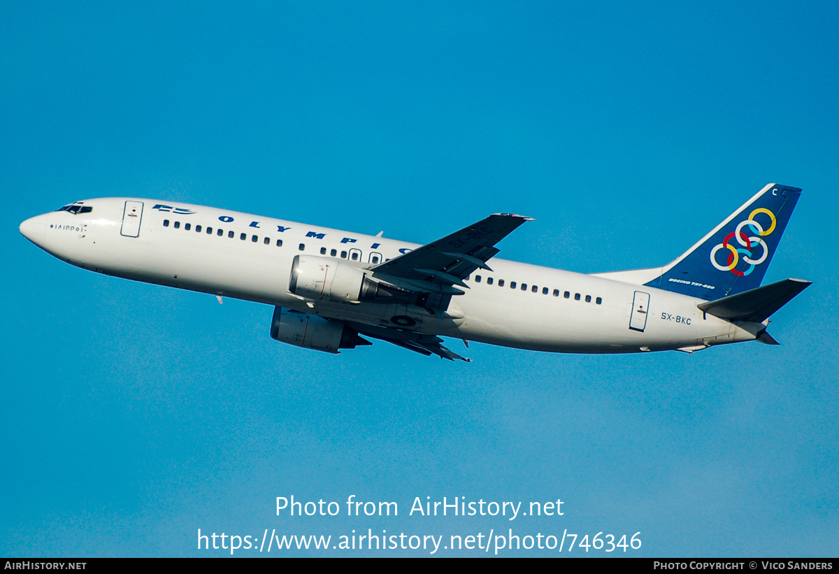 Aircraft Photo of SX-BKC | Boeing 737-484 | Olympic | AirHistory.net #746346