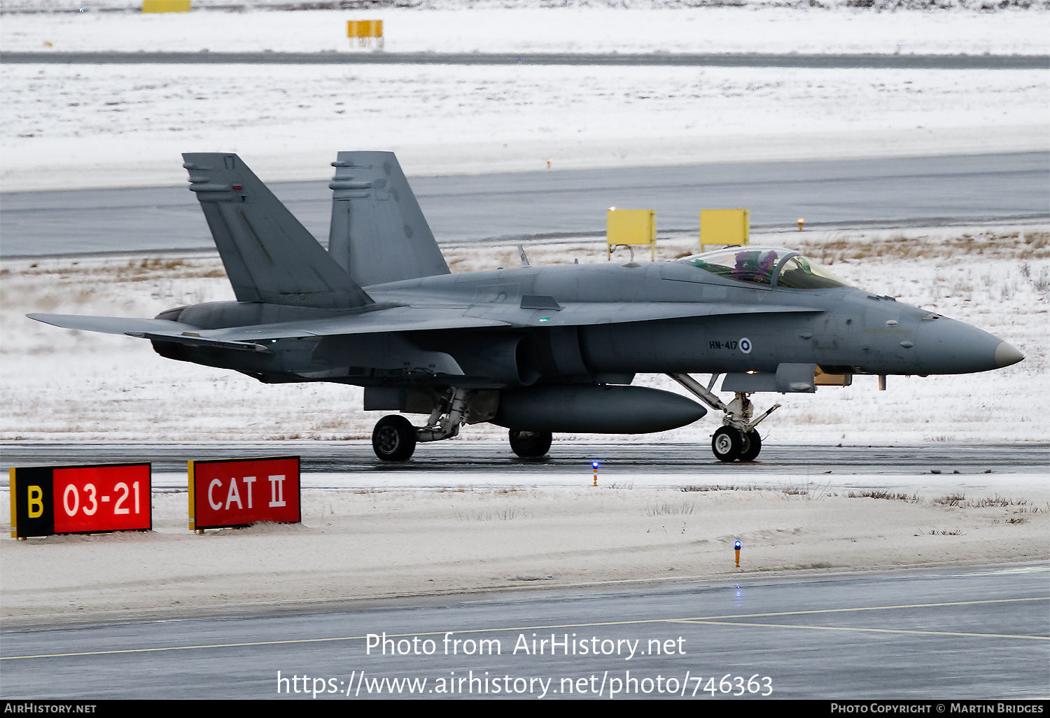 Aircraft Photo of HN-417 | McDonnell Douglas F/A-18C Hornet | Finland - Air Force | AirHistory.net #746363