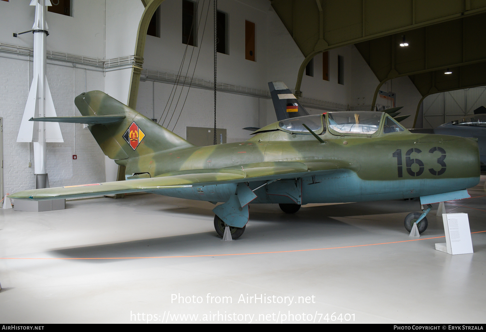 Aircraft Photo of 163 | Mikoyan-Gurevich MiG-15UTI | East Germany - Air Force | AirHistory.net #746401