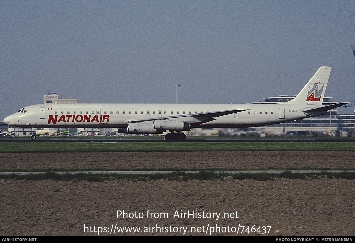 Aircraft Photo of C-GQBF | McDonnell Douglas DC-8-63(F) | Nationair | AirHistory.net #746437