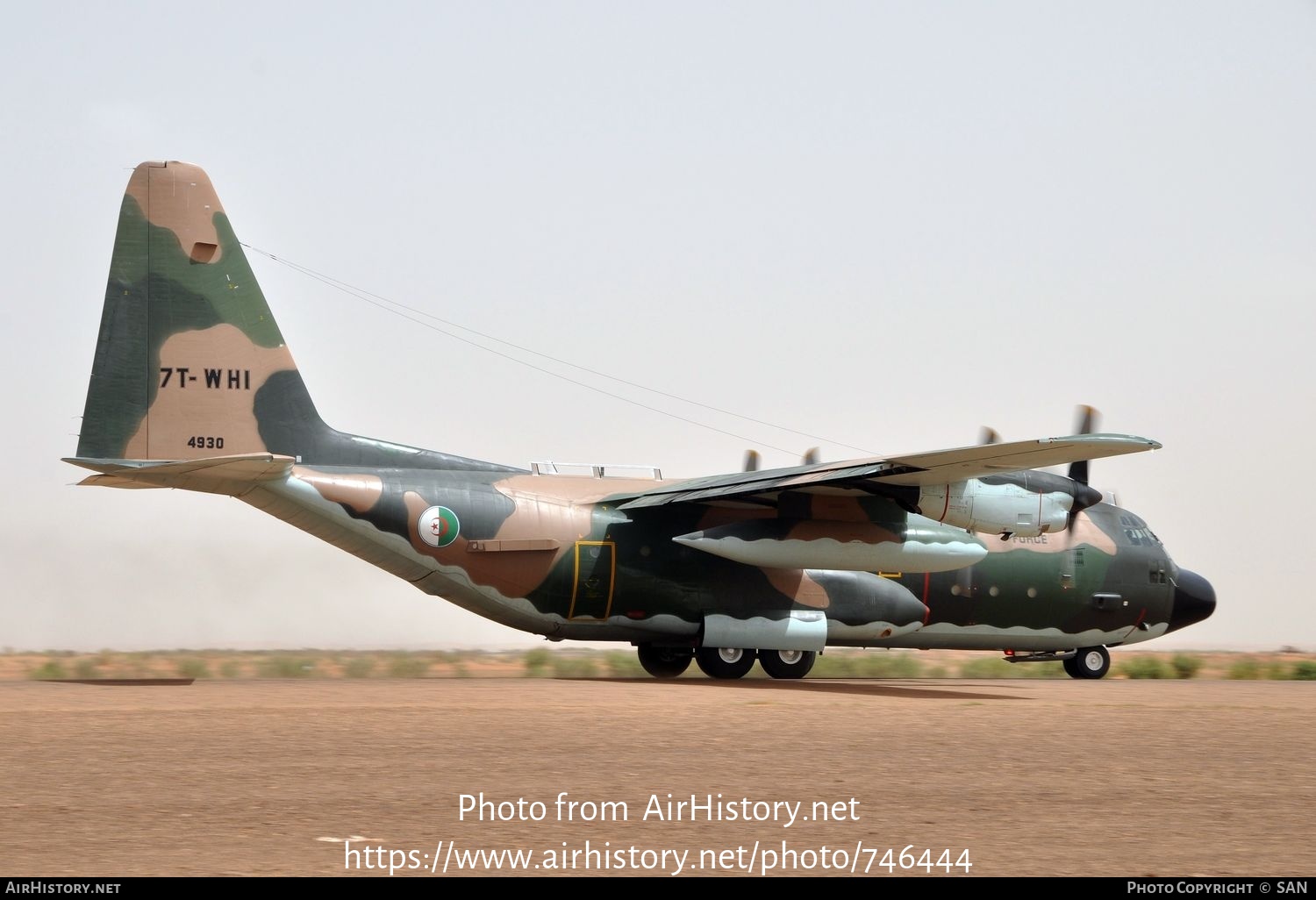 Aircraft Photo of 7T-WHI | Lockheed C-130H-30 Hercules (L-382) | Algeria - Air Force | AirHistory.net #746444