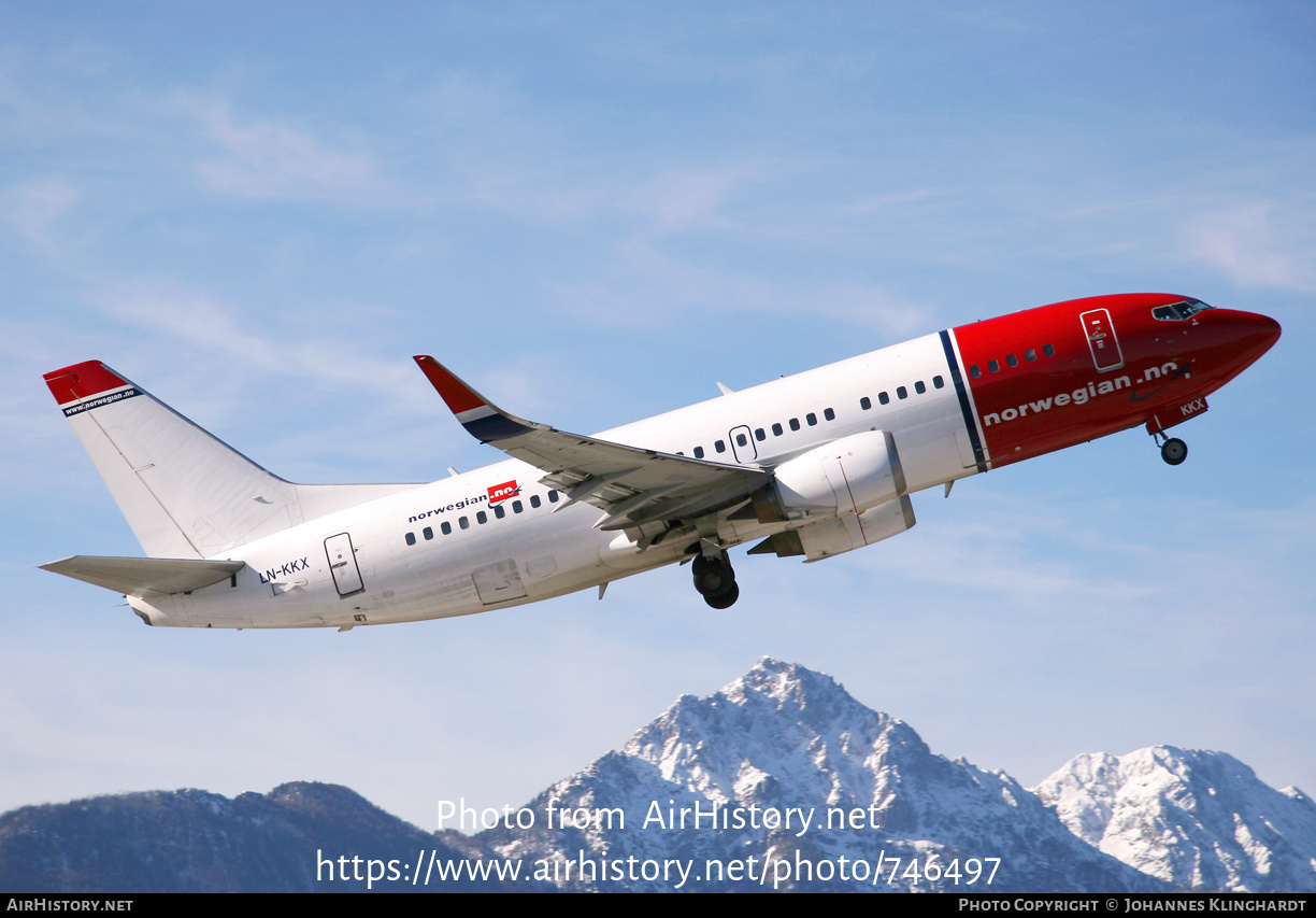 Aircraft Photo of LN-KKX | Boeing 737-33S | Norwegian | AirHistory.net #746497