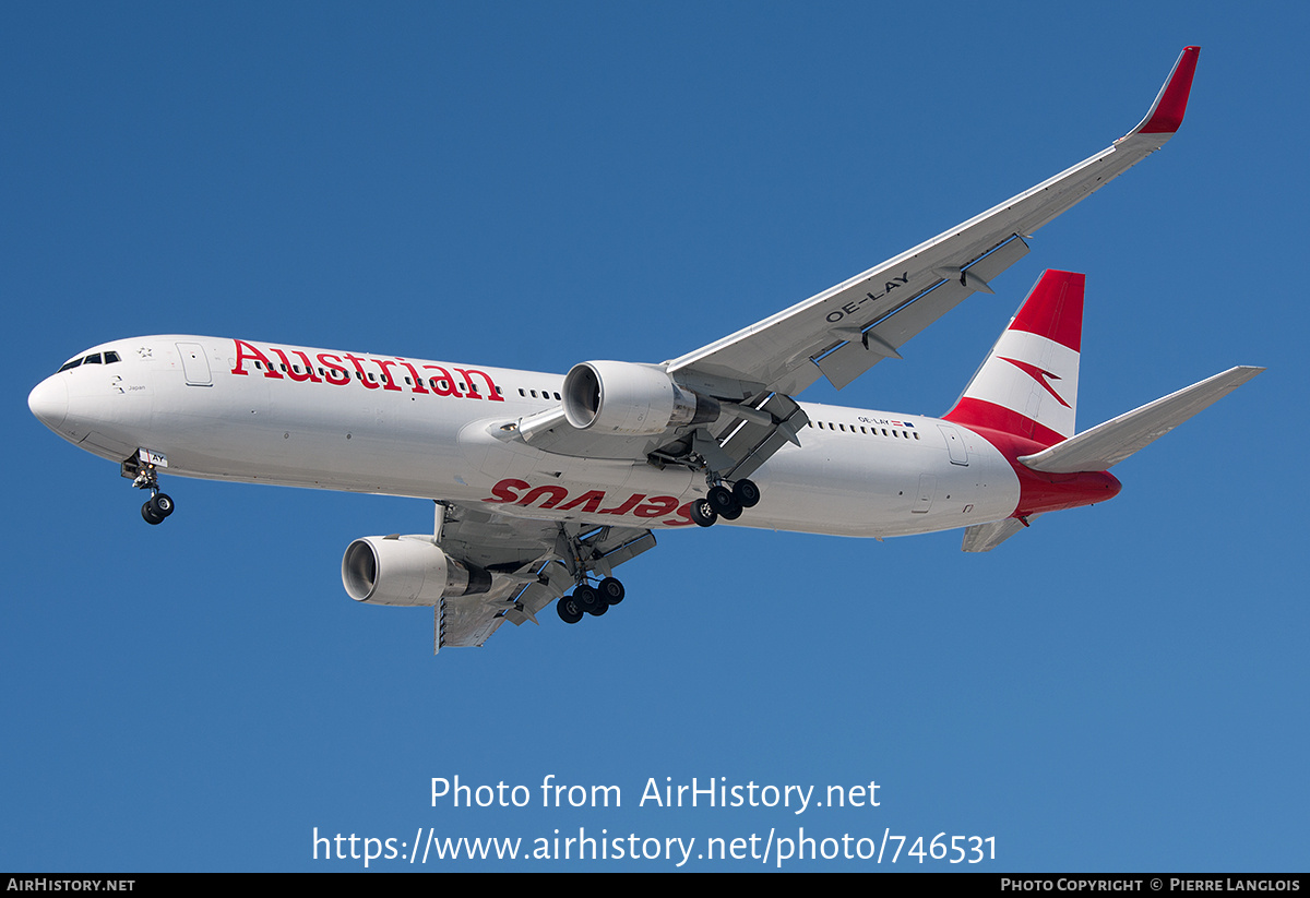 Aircraft Photo of OE-LAY | Boeing 767-3Z9/ER | Austrian Airlines | AirHistory.net #746531