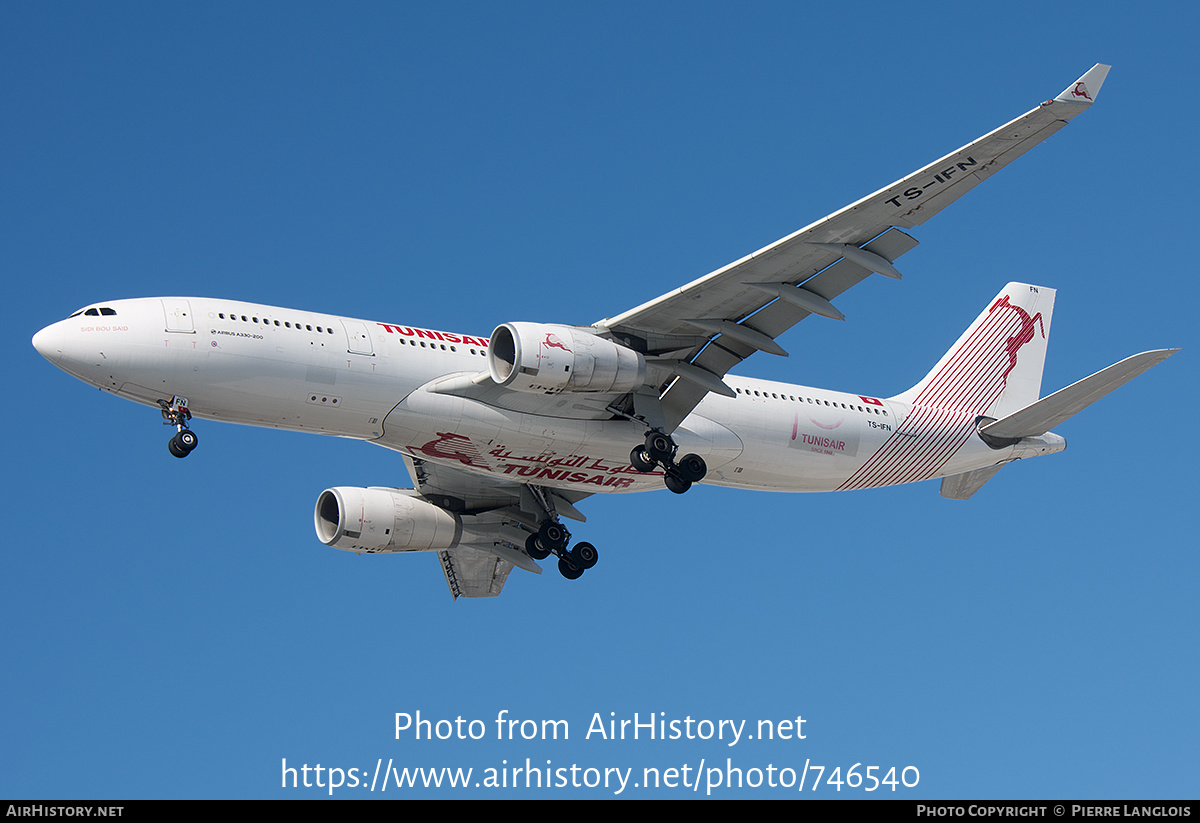 Aircraft Photo of TS-IFN | Airbus A330-243 | Tunisair | AirHistory.net #746540