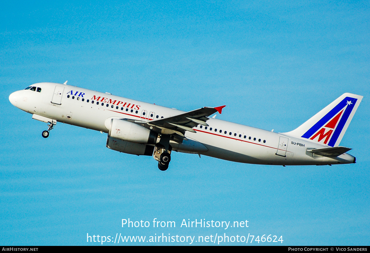 Aircraft Photo of SU-PBH | Airbus A320-233 | Air Memphis | AirHistory.net #746624