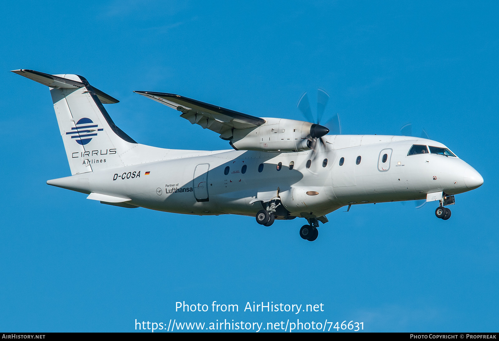 Aircraft Photo of D-COSA | Dornier 328-110 | Cirrus Airlines | AirHistory.net #746631