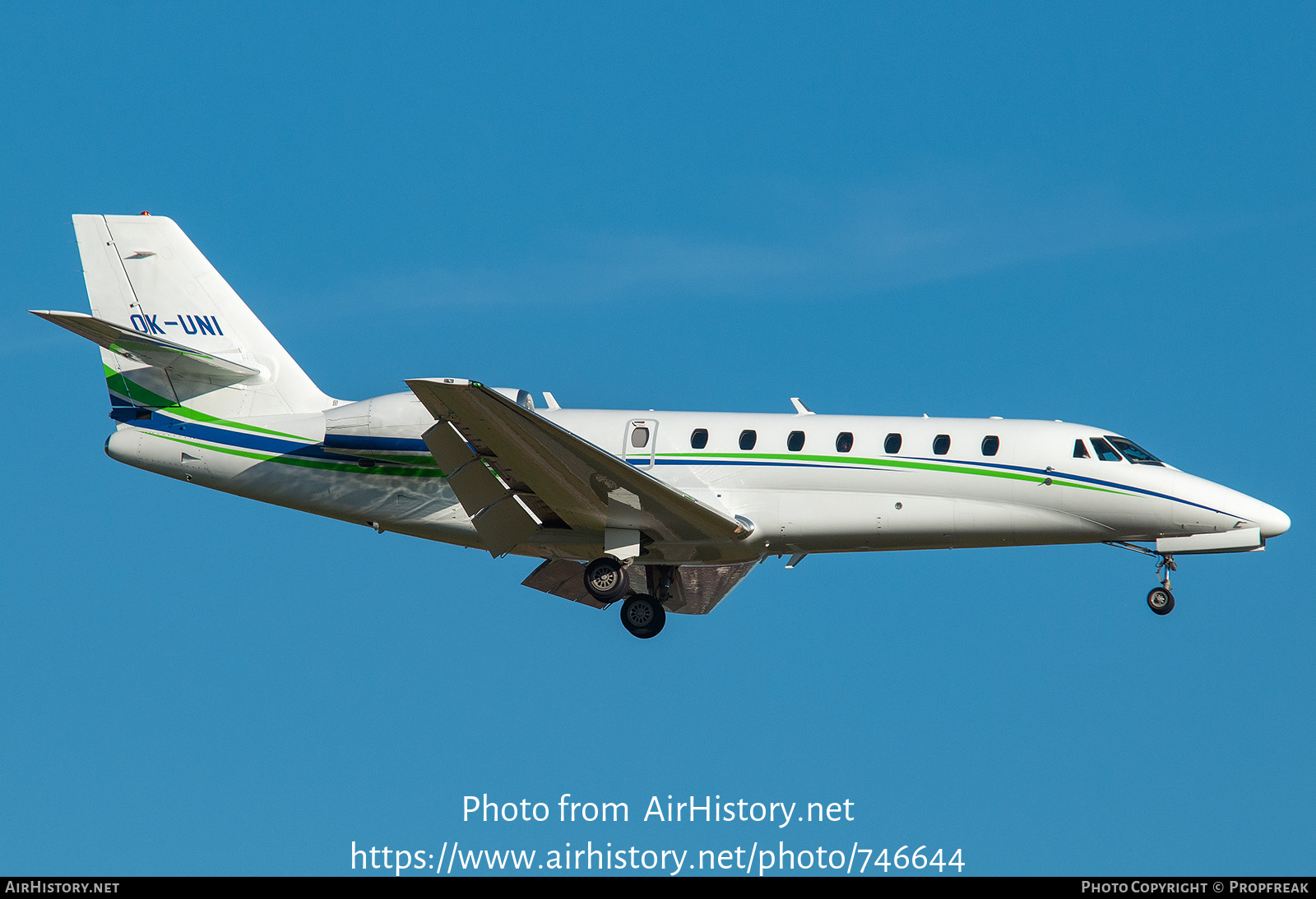 Aircraft Photo of OK-UNI | Cessna 680 Citation Sovereign | AirHistory.net #746644