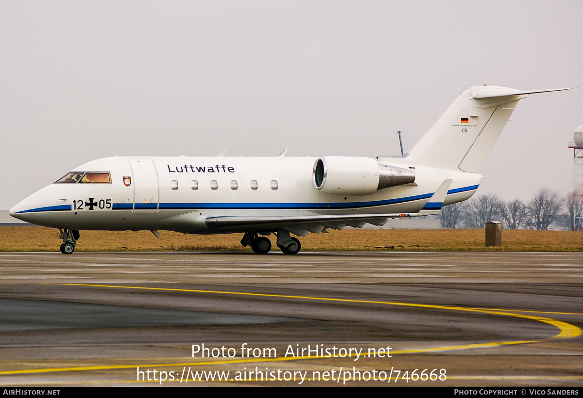 Aircraft Photo of 1205 | Canadair Challenger 601 (CL-600-2A12) | Germany - Air Force | AirHistory.net #746668